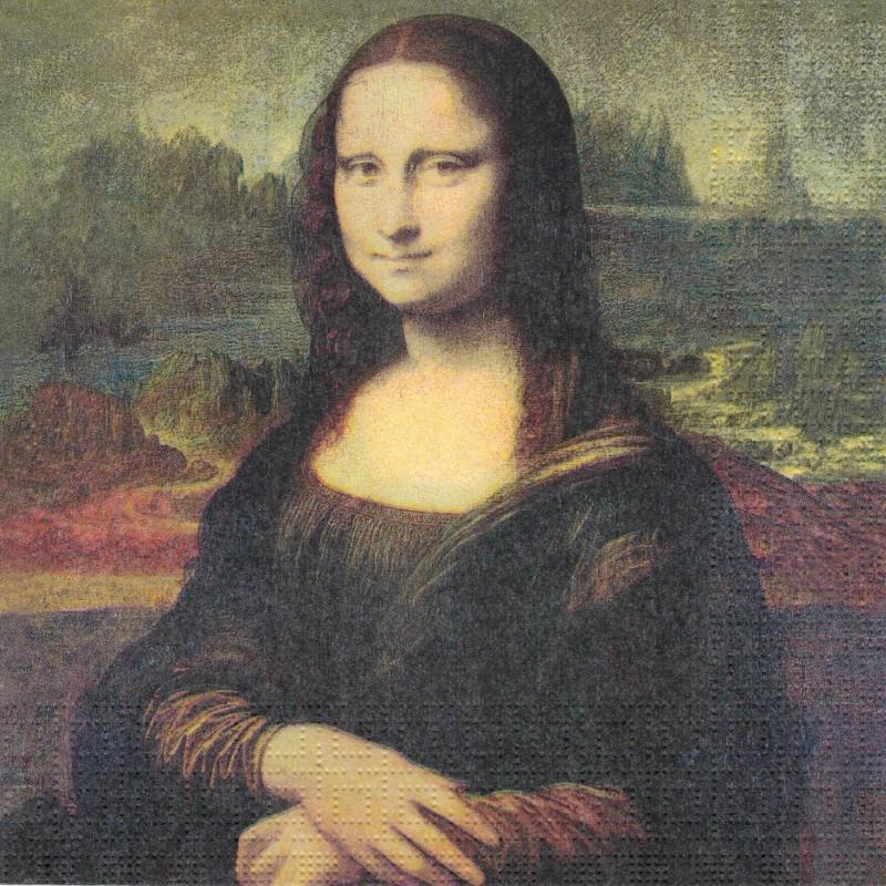 Serviette - Mona Lisa - Bastelschachtel - Serviette - Mona Lisa