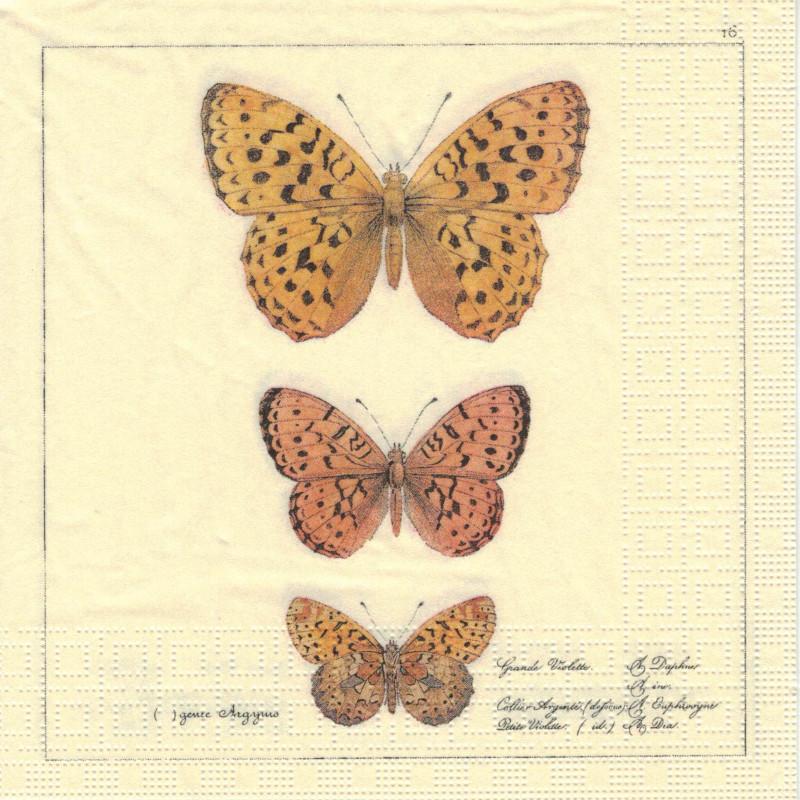 Serviette - Papillons antiques - Bastelschachtel - Serviette - Papillons antiques