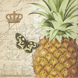 Serviette - Royal Pineapple - Bastelschachtel - Serviette - Royal Pineapple