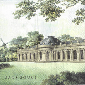 Serviette - Schloss Sanssouci - Bastelschachtel - Serviette - Schloss Sanssouci