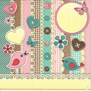 Serviette - Scrapbook elements - Bastelschachtel - Serviette - Scrapbook elements