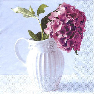 Serviette - Vase of Hydrangea - Bastelschachtel - Serviette - Vase of Hydrangea