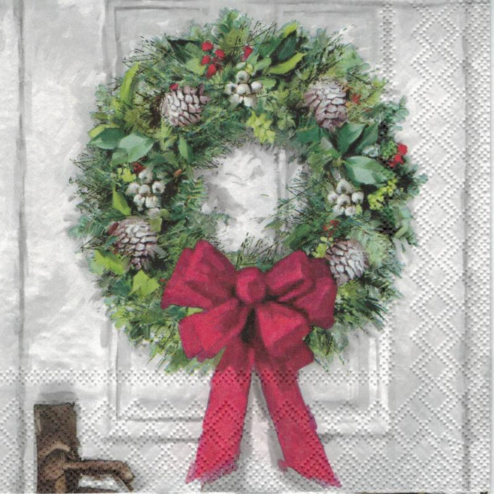 Serviette - White wreath