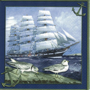 Serviette - Windjammer - Bastelschachtel - Serviette - Windjammer