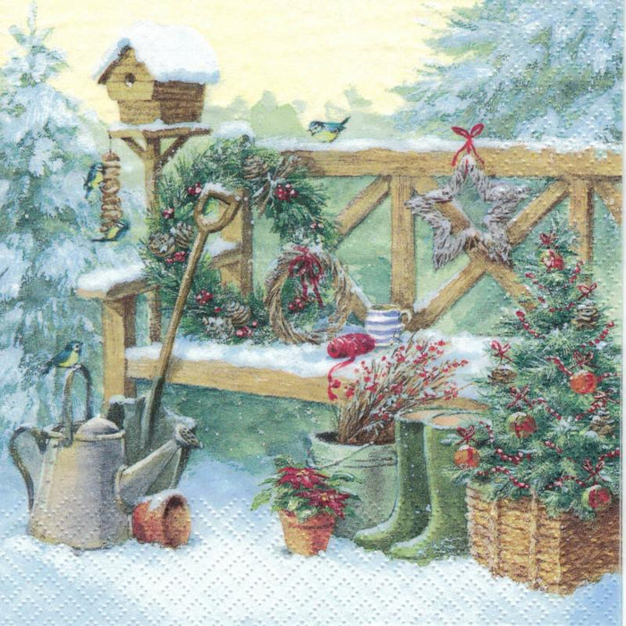 Serviette - Winter gardening