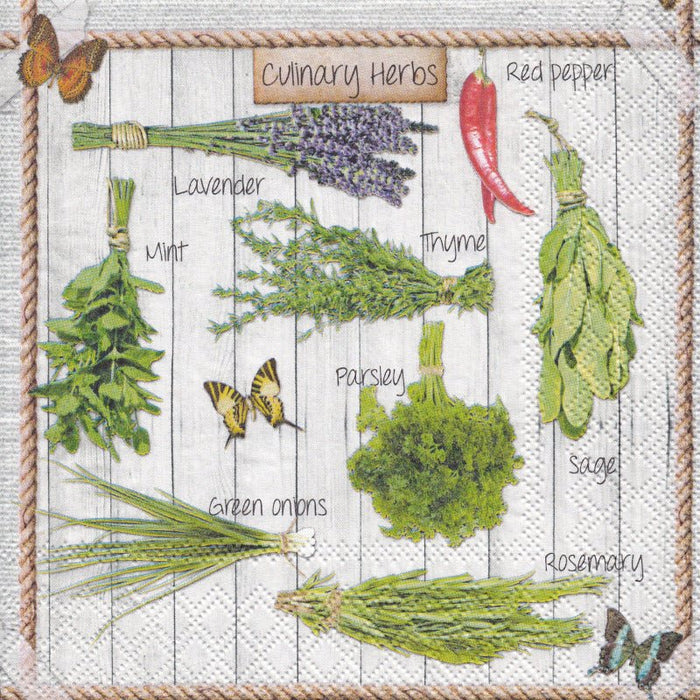 Serviette - Kitchen herbs