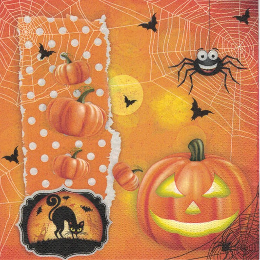 Serviette - Scary Halloween - Bastelschachtel - Serviette - Scary Halloween