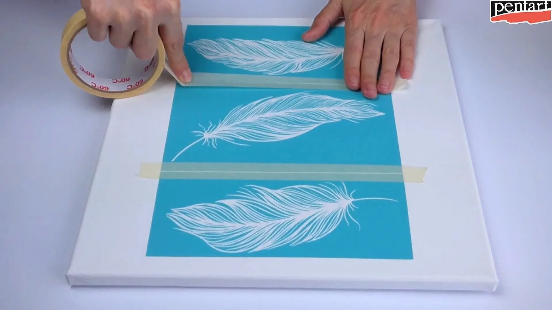 Siebdruckschablone 21,5x21,5cm - Mandala - Bastelschachtel