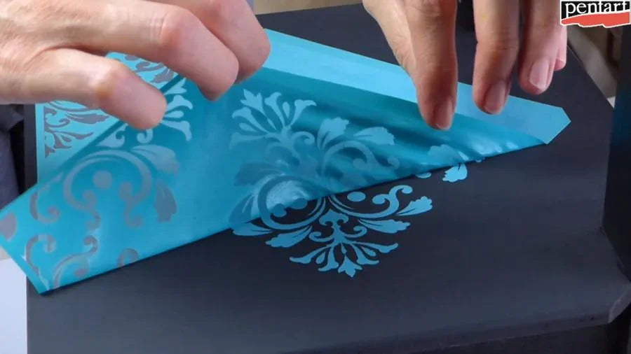 Siebdruckschablone 21,5x21,5cm - Mandala - Bastelschachtel