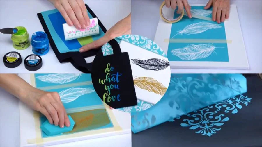 Siebdruckschablone 21,5x21,5cm - Mandala - Bastelschachtel