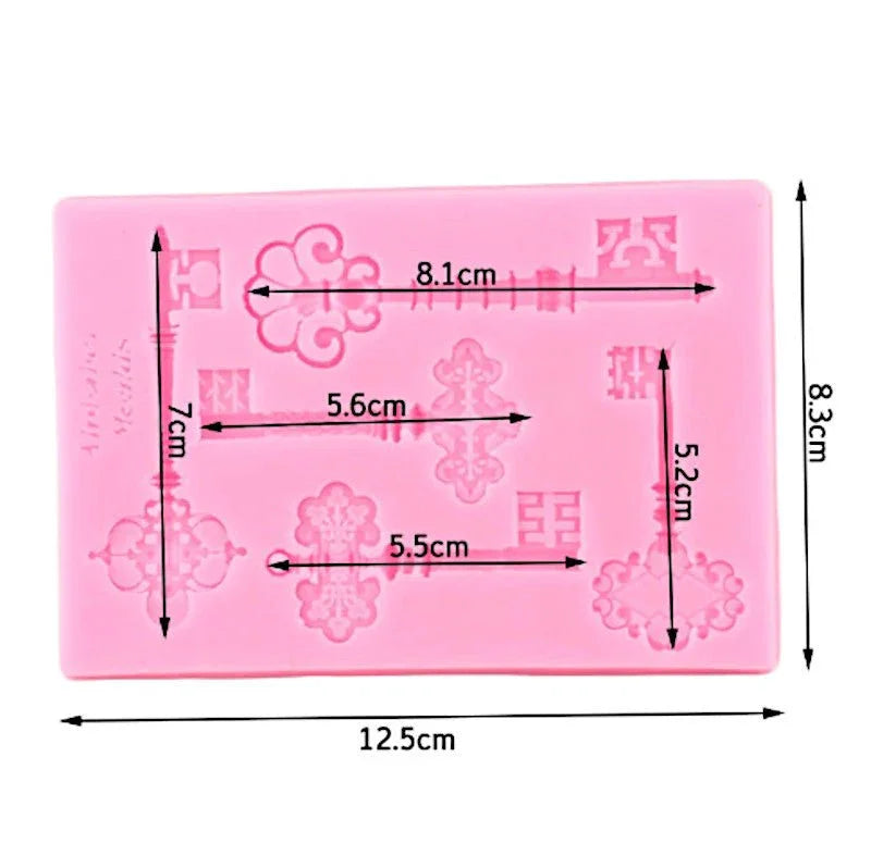 Silikonform - Baroque keys - Bastelschachtel