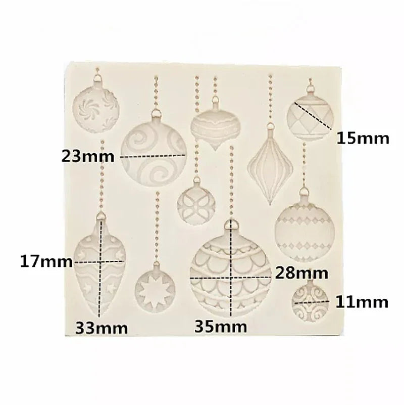 Silikonform - Christmas tree ornaments - Bastelschachtel