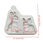 Silikonform - Cute rabbits - Bastelschachtel