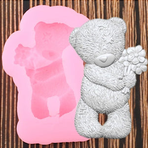 Silikonform - Flower teddy - Bastelschachtel - Silikonform - Flower teddy