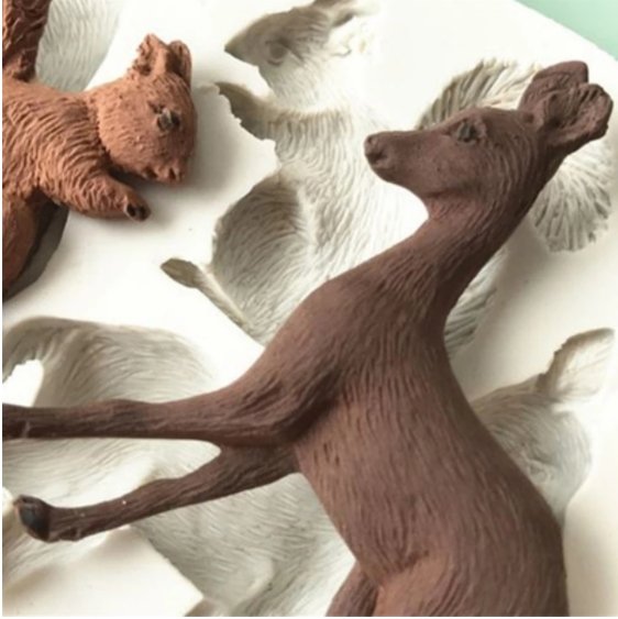 Silikonform - Forest animals - Bastelschachtel