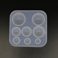 Silikonform für Resin - Halbkugel - Bastelschachtel