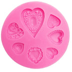 Silikonform - Hearts - Bastelschachtel