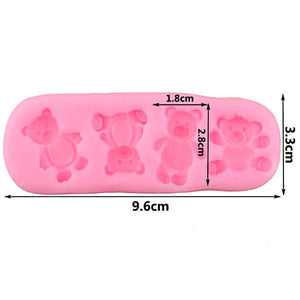 Silikonform - Lovely teddies - Bastelschachtel - Silikonform - Lovely teddies