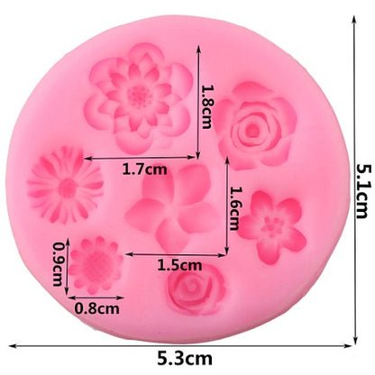 Silikonform - Mini flowers - Bastelschachtel - Silikonform - Mini flowers