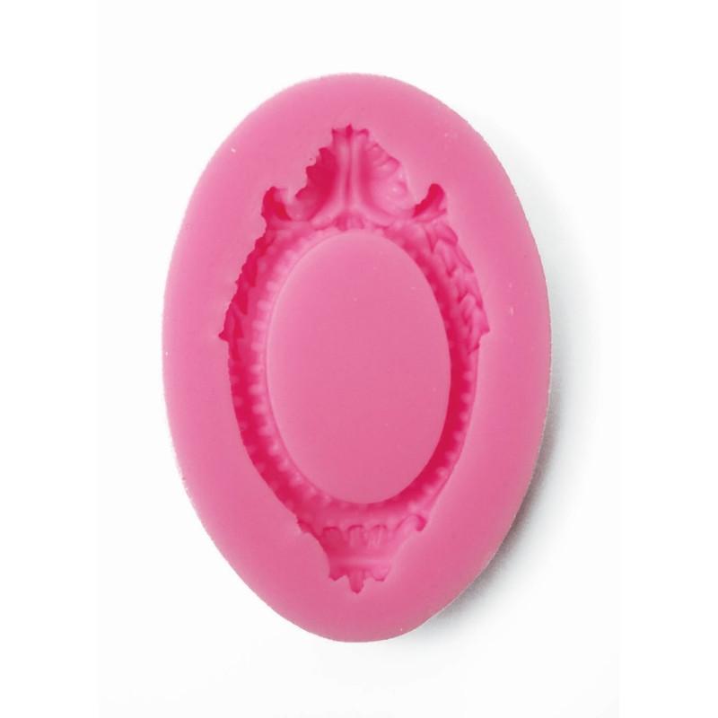 Silikonform - Rahmen oval - Bastelschachtel
