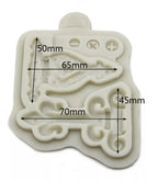 Silikonform - Retro key lace - Bastelschachtel