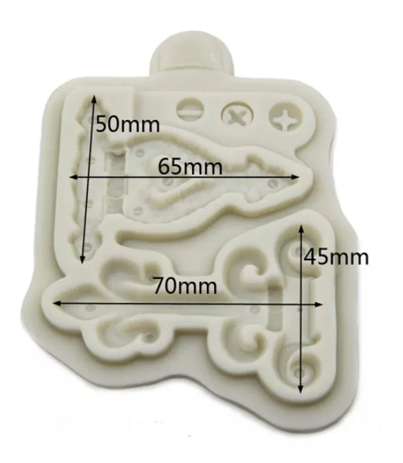 Silikonform - Retro key lace - Bastelschachtel
