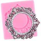 Silikonform - Round frame - Bastelschachtel