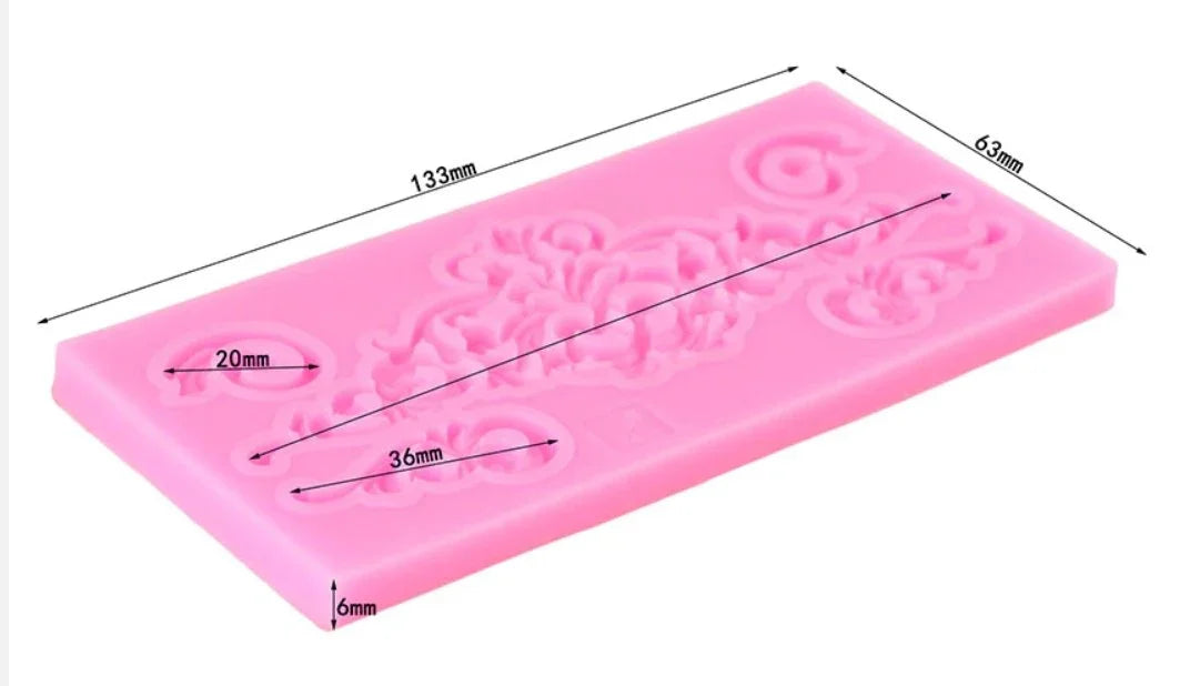 Silikonform - Royal tendrils - Bastelschachtel