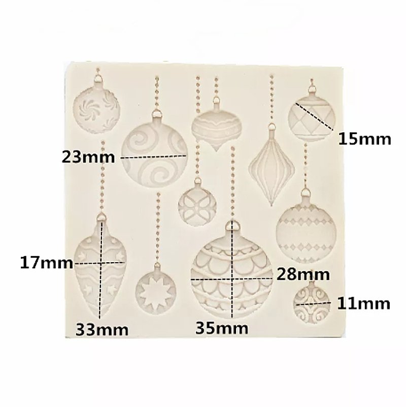 Silikonform - Christmas tree ornaments - Bastelschachtel - Silikonform - Christmas tree ornaments