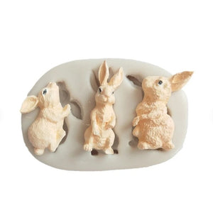 Silikonform - Lovely rabbits - Bastelschachtel - Silikonform - Lovely rabbits