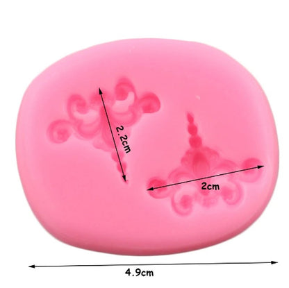Silikonform - Scrolled ornament - Bastelschachtel - Silikonform - Scrolled ornament