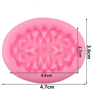Silikonform - Flower broche