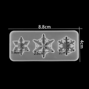 Silikonform - Schneeflocken klein - Bastelschachtel - Silikonform - Schneeflocken klein
