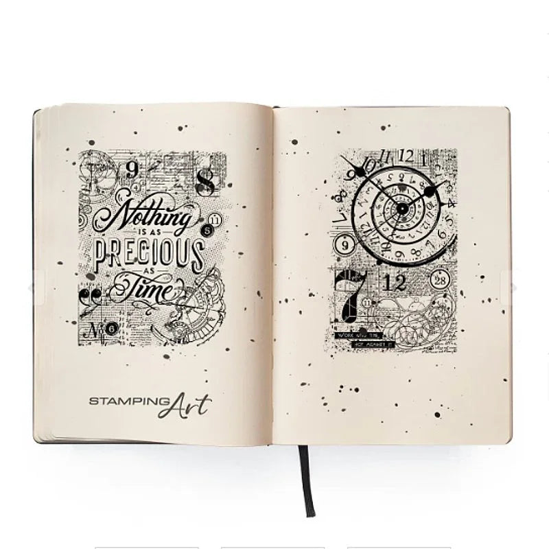 Silikonstempel - 10,5x15cm - Nothing is as precious as time - Bastelschachtel