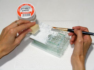 Pentart Soft Grundierpaste 100ml - weiß - Bastelschachtel - Pentart Soft Grundierpaste 100ml - weiß
