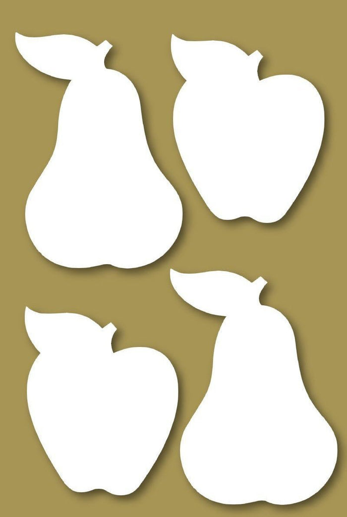 Styrofoam Figuren Set, 6-12cm - Apfel und Birne