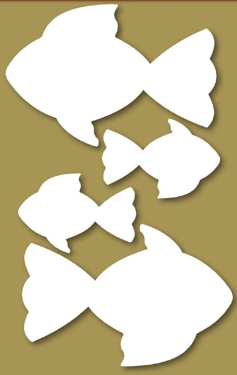 Styrofoam Figuren Set, 6-12cm - Fische - Bastelschachtel