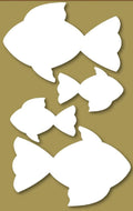 Styrofoam Figuren Set, 6-12cm - Fische - Bastelschachtel