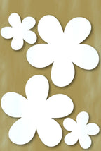 Styrofoam Figuren Set, 6-12cm - Gänseblümchen sortiert - Bastelschachtel