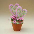 Styrofoam Figuren Set, 6-12cm - Herz mit Vogel - Bastelschachtel