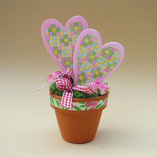 Styrofoam Figuren Set, 6-12cm - Herz mit Vogel - Bastelschachtel