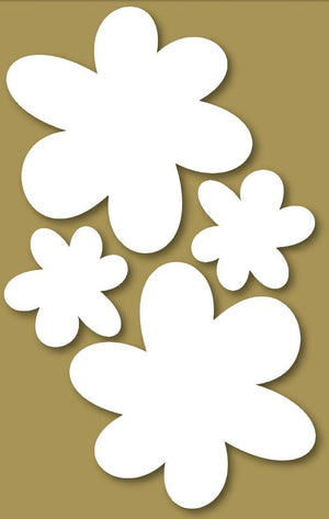 Styrofoam Figuren Set, 6-12cm - Margeriten sortiert - Bastelschachtel - Styrofoam Figuren Set, 6-12cm - Margeriten sortiert