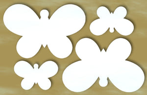 Styrofoam Figuren Set, 6-12cm - Schmetterling 1. sortiert - Bastelschachtel - Styrofoam Figuren Set, 6-12cm - Schmetterling 1. sortiert