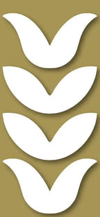 Styrofoam Figuren Set, 6-8cm - Blätter sortiert - Bastelschachtel