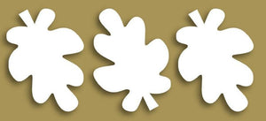 Styrofoam Figuren Set, 6-8cm - Eichenblätter - Bastelschachtel - Styrofoam Figuren Set, 6-8cm - Eichenblätter