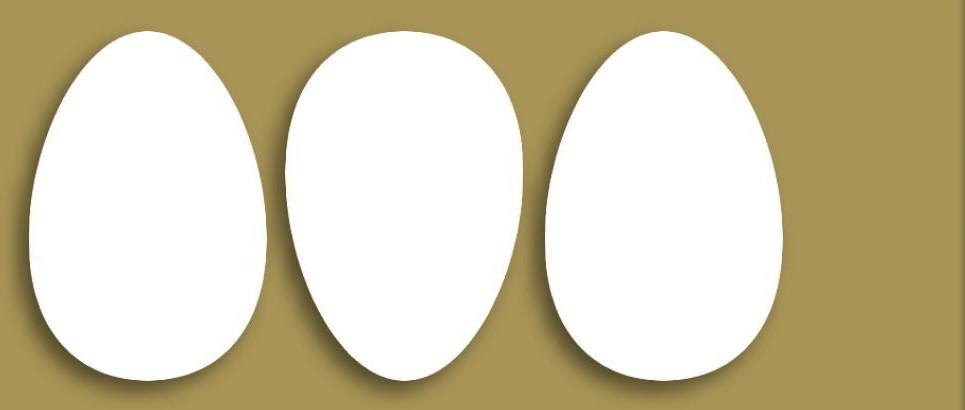 Styrofoam Figuren Set, 6-8cm - Eier - Bastelschachtel