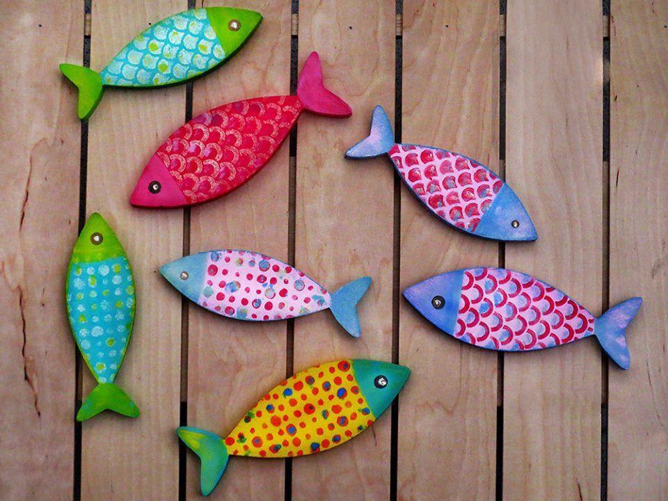 Styrofoam Figuren Set, 6-8cm - Fische - Bastelschachtel
