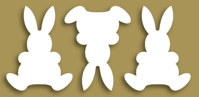 Styrofoam Figuren Set, 6-8cm - Hasen