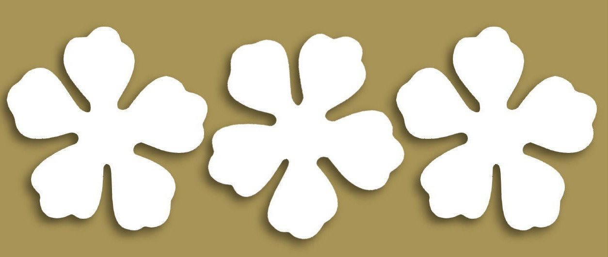 Styrofoam Figuren Set, 6-8cm - Hibiskus - Bastelschachtel - Styrofoam Figuren Set, 6-8cm - Hibiskus