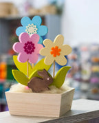 Styrofoam Figuren Set, 6-8cm - Margeriten - Bastelschachtel